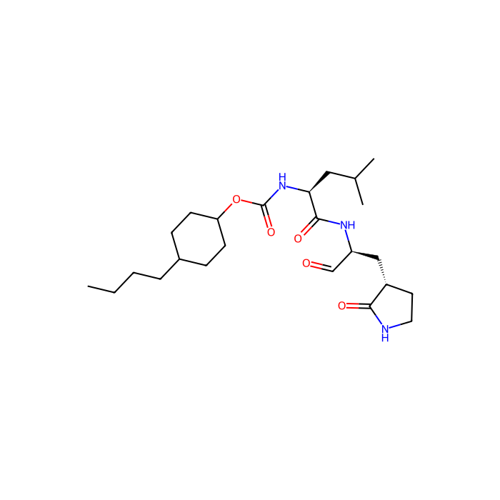 4-butylcyclohexyl N-[(1S)-3-methyl-1-{[(2S)-1-oxo-3-[(3S)-2-oxopyrrolidin-3-yl]propan-2-yl]carbamoyl}butyl]carbamate