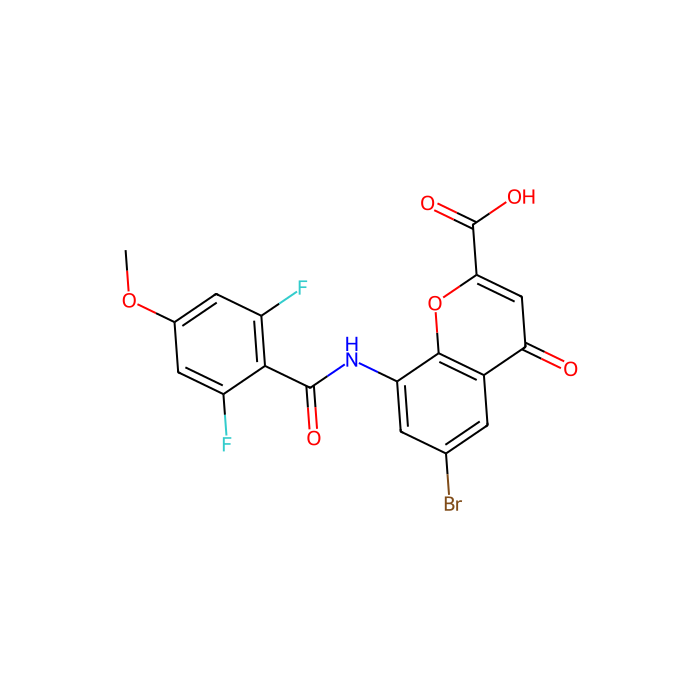 6-bromo-8-[(2,6-difluoro-4-methoxybenzoyl)amino]-4-oxochromene-2-carboxylic acid, GPR35 激动剂