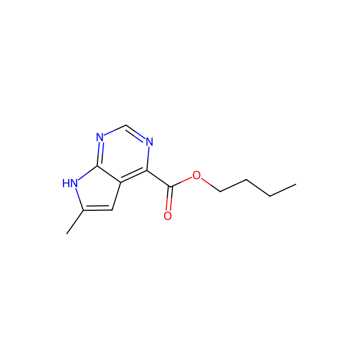 butyl 6-methyl-7H-pyrrolo[2,3-d]pyrimidine-4-carboxylate