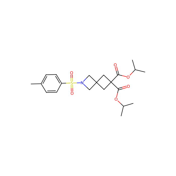 6,6-bis(propan-2-yl) 2-(4-methylbenzenesulfonyl)-2-azaspiro[3.3]heptane-6,6-dicarboxylate