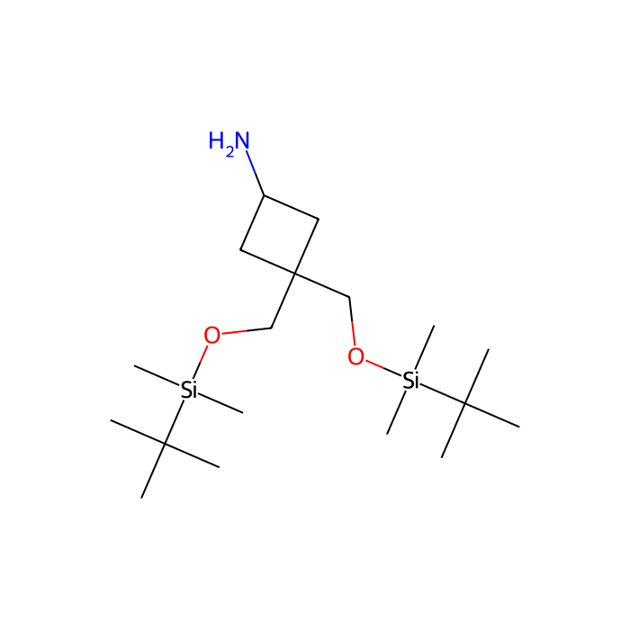3,3-bis({[(tert-butyldimethylsilyl)oxy]methyl})cyclobutan-1-amine