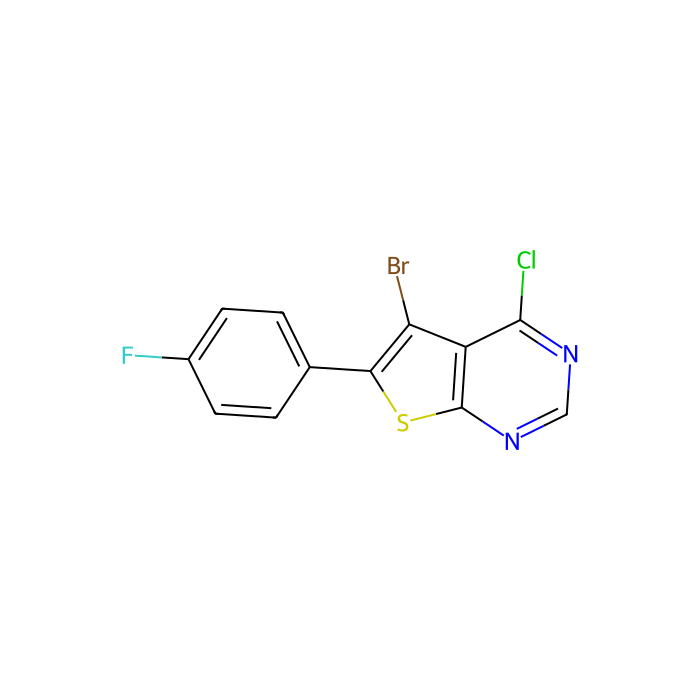 5-bromo-4-chloro-6-(4-fluorophenyl)thieno[2,3-d]pyrimidine