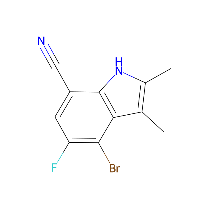 4-bromo-5-fluoro-2,3-dimethyl-1H-indole-7-carbonitrile