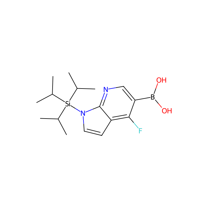 {4-fluoro-1-[tris(propan-2-yl)silyl]-1H-pyrrolo[2,3-b]pyridin-5-yl}boronic acid