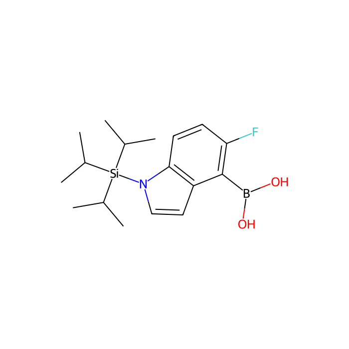 {5-fluoro-1-[tris(propan-2-yl)silyl]-1H-indol-4-yl}boronic acid