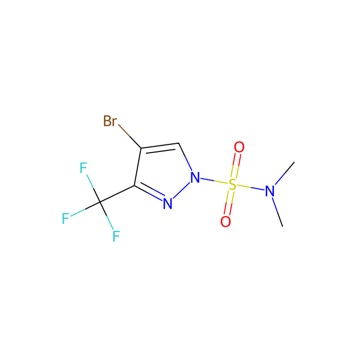 4-bromo-N,N-dimethyl-3-(trifluoromethyl)pyrazole-1-sulfonamide