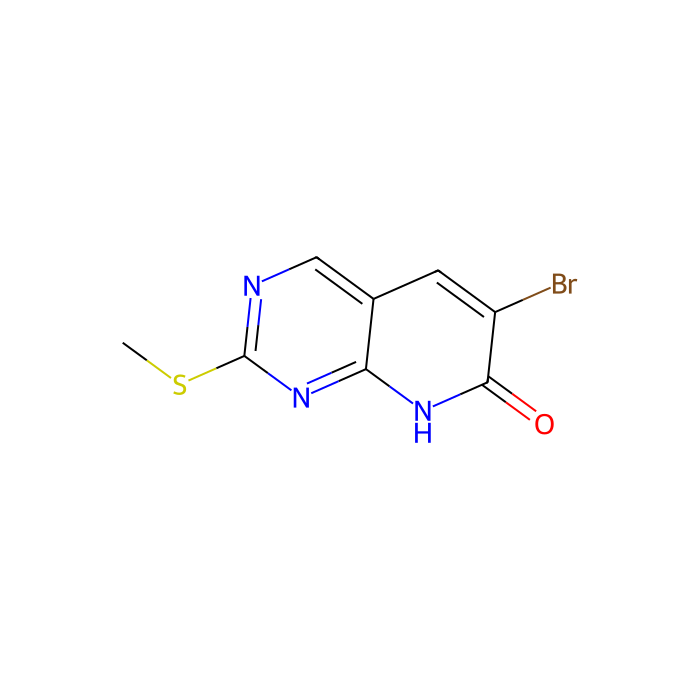 6-bromo-2-(methylsulfanyl)-7H,8H-pyrido[2,3-d]pyrimidin-7-one