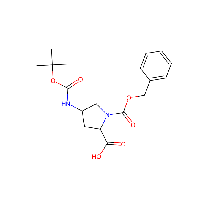 (2R,4S)-1-benzyloxycarbonyl-4-(tert-butoxycarbonylamino)pyrrolidine-2-carboxylic acid
