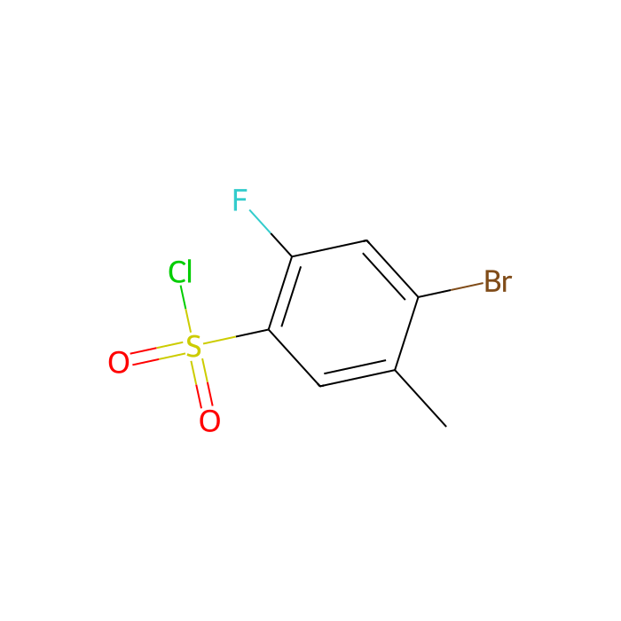4-bromo-2-fluoro-5-methyl-benzenesulfonyl chloride