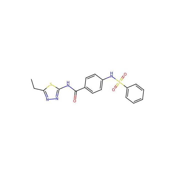 4-(benzenesulfonamido)-N-(5-ethyl-1,3,4-thiadiazol-2-yl)benzamide