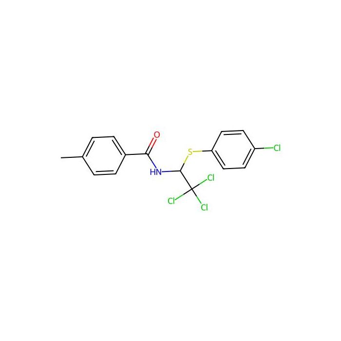 Benzamide, 4-methyl-N-[2,2,2-trichloro-1-[(4-chlorophenyl)thio]ethyl]-