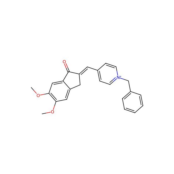 1-Benzyl-4-(1-oxo-5,6-dimethoxyindan-2-ylidenemethyl)pyridinium