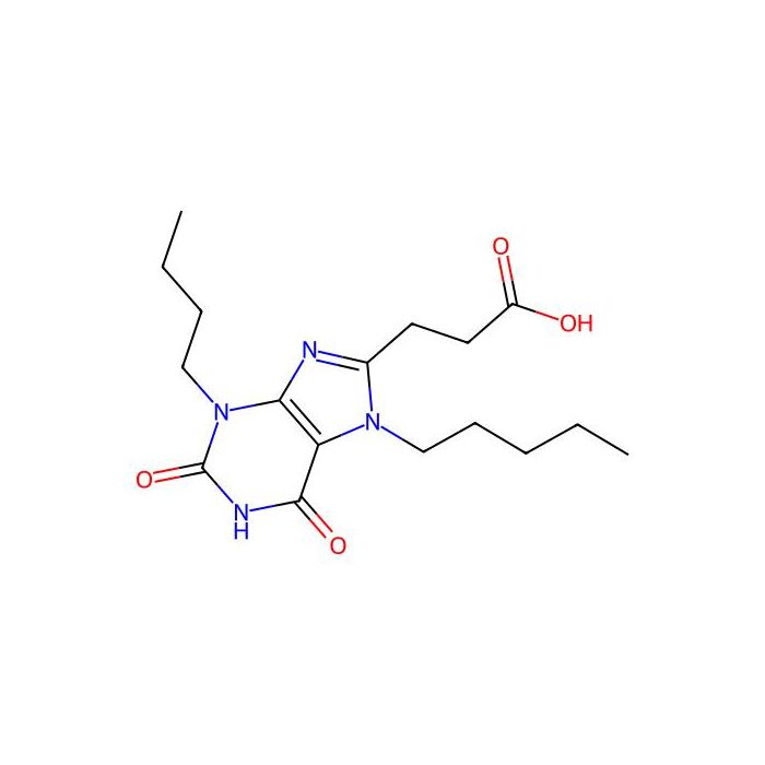 3-(3-butyl-2,6-dioxo-7-pentyl-2,3,6,7-tetrahydro-1H-purin-8-yl)propanoic acid