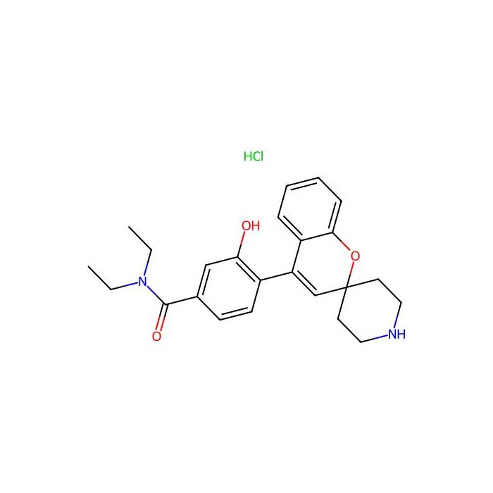 Benzamide, N,N-diethyl-3-hydroxy-4-spiro(2H-1-benzopyran-2,4'-piperidin)-4-yl-, hydrochloride (1:1), Delta 阿片受体激动剂