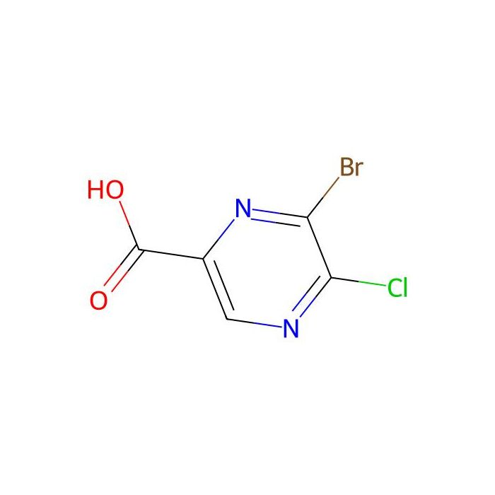 6-bromo-5-chloro-pyrazine-2-carboxylic acid