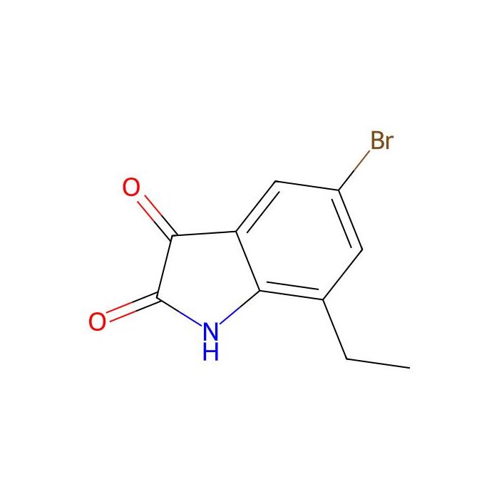 5-溴-7-乙基吲哚啉-2，3-二酮