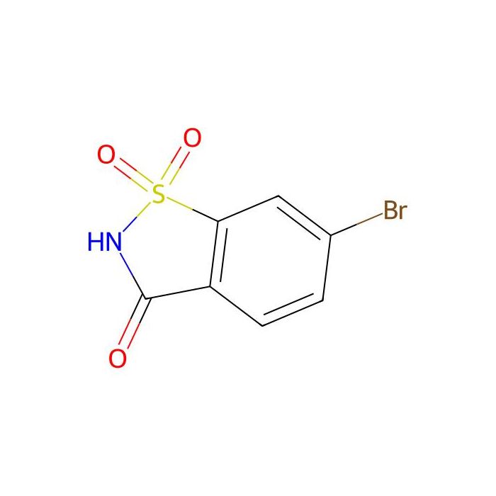 6-溴-1,2-苯异噻唑-3(2H)-酮 1,1-二氧化物