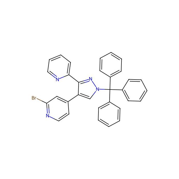 2-溴-4-(3-(吡啶-2-基)-1-三苯甲基-1H-吡唑-4-基)吡啶