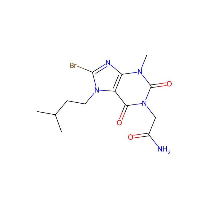 2-(8-bromo-7-isopentyl-3-methyl-2,6-dioxo-2,3,6,7-tetrahydro-1H-purin-1-yl)acetamide