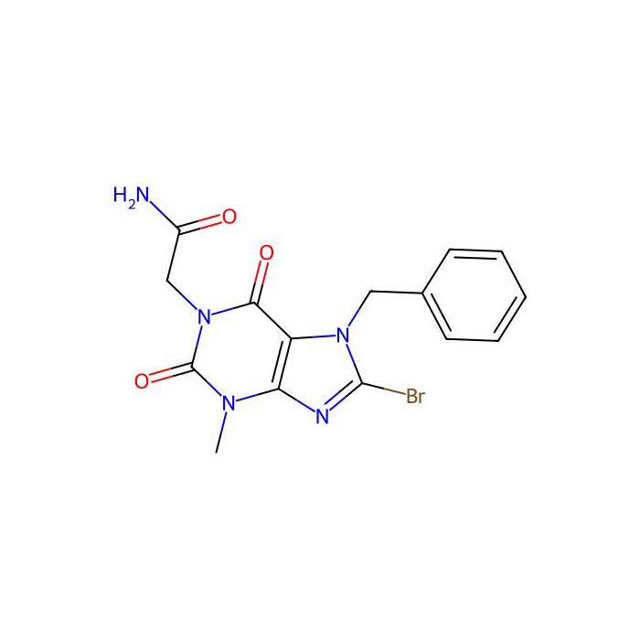 2-(7-benzyl-8-bromo-3-methyl-2,6-dioxo-2,3,6,7-tetrahydro-1H-purin-1-yl)acetamide
