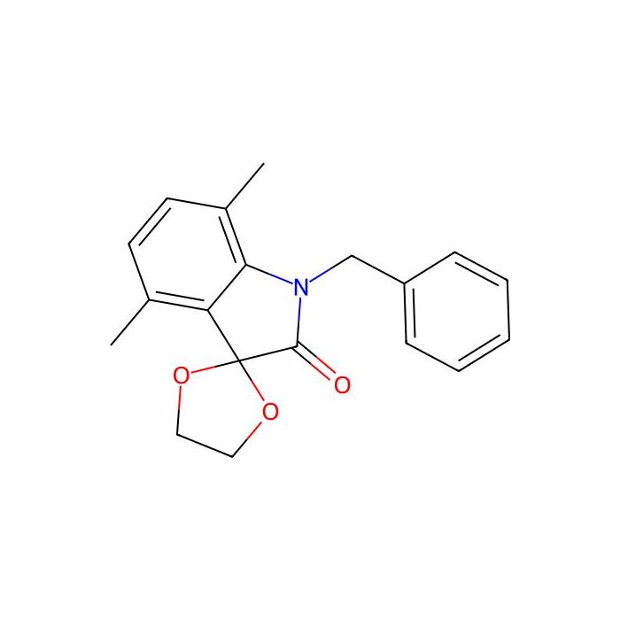 1'-benzyl-4',7'-dimethylspiro[1,3-dioxolane-2,3'-indol]-2'(1'H)-one