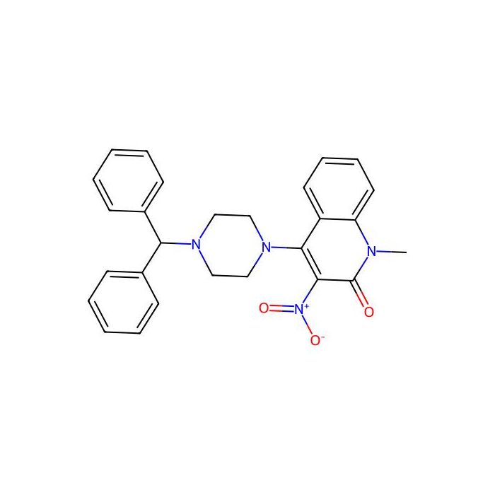 4-(4-Benzhydrylpiperazin-1-yl)-1-methyl-3-nitroquinolin-2-one