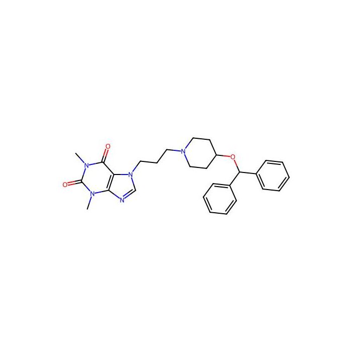 7-[3-(4-Benzhydryloxypiperidin-1-yl)propyl]-1,3-dimethylpurine-2,6-dione