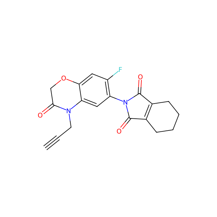 乙腈中丙炔氟草胺溶液