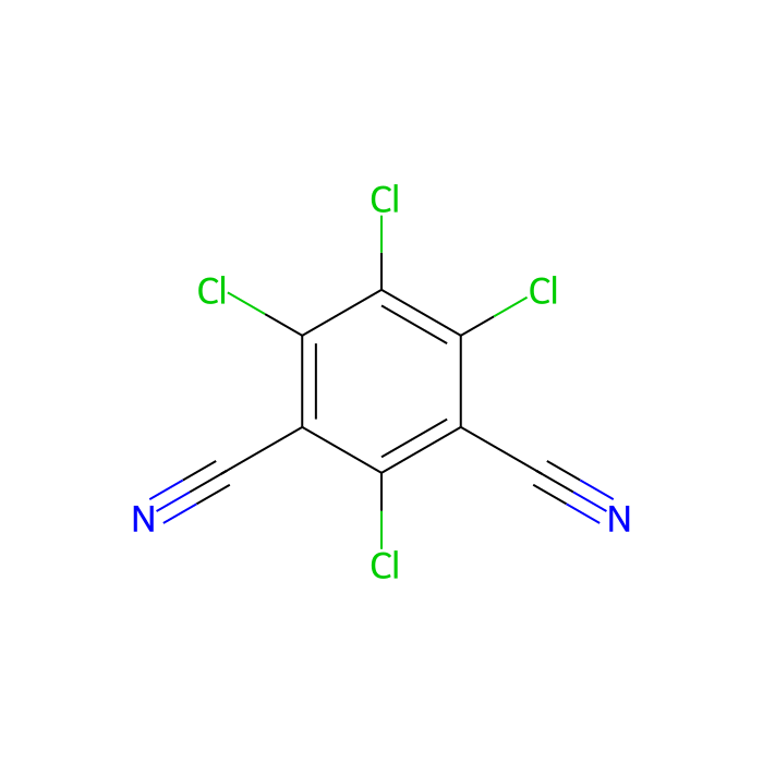 正己烷中百菌清溶液