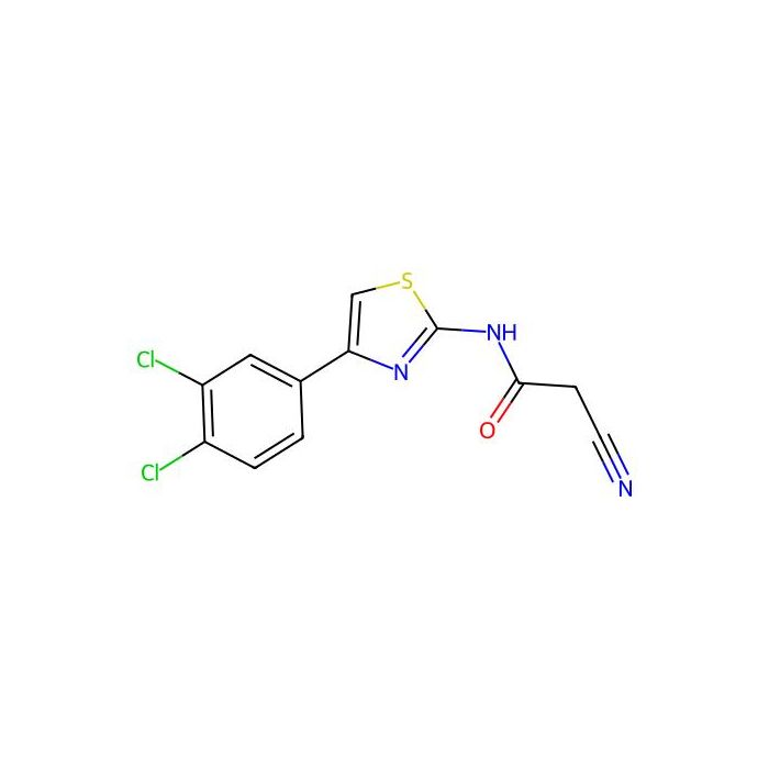 2-cyano-N-[4-(3,4-dichlorophenyl)-1,3-thiazol-2-yl]acetamide