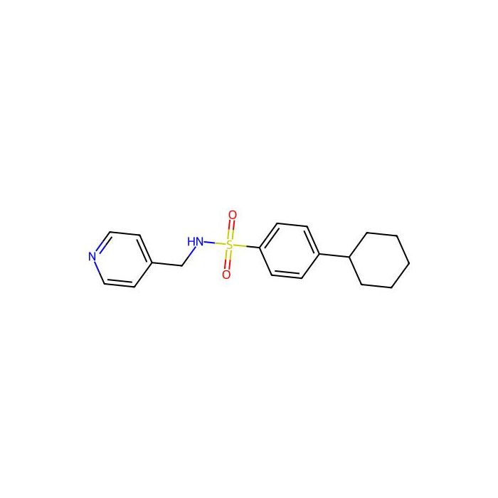 4-cyclohexyl-N-[(pyridin-4-yl)methyl]benzene-1-sulfonamide