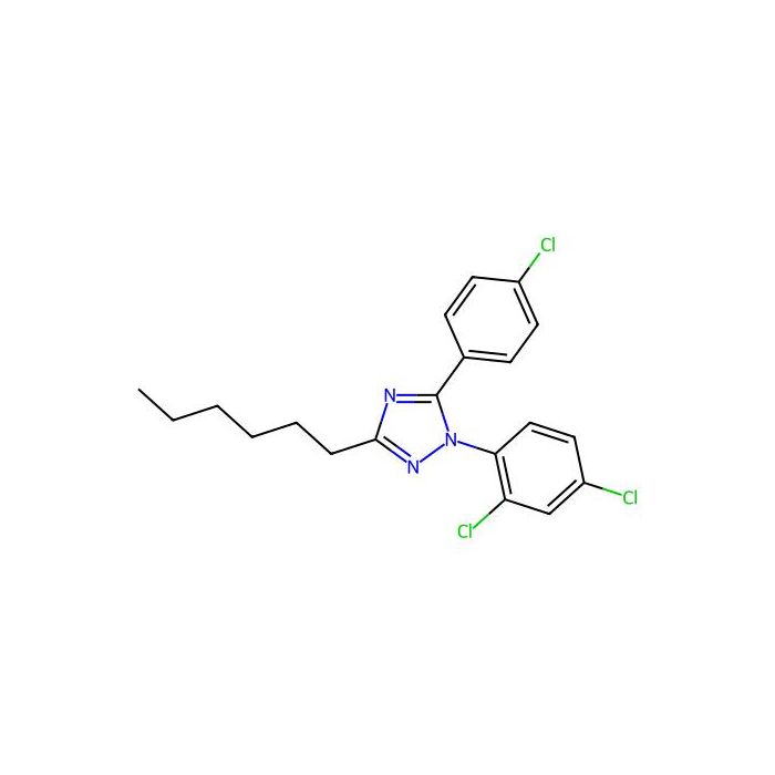 5-(4-Chlorophenyl)-1-(2,4-dichlorophenyl)-3-hexyl-1,2,4-triazole