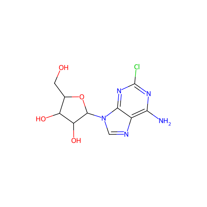 2-氯腺嘌呤核苷, A 1 受体激动剂；A 2A 受体激动剂；A 2B 受体激动剂；A 3 受体激动剂