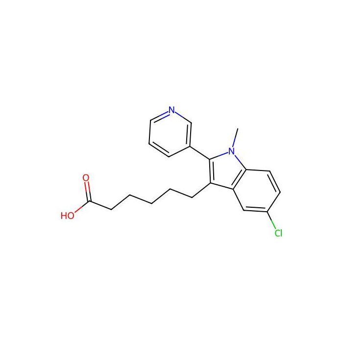 6-(5-Chloro-1-methyl-2-pyridin-3-ylindol-3-yl)hexanoic acid