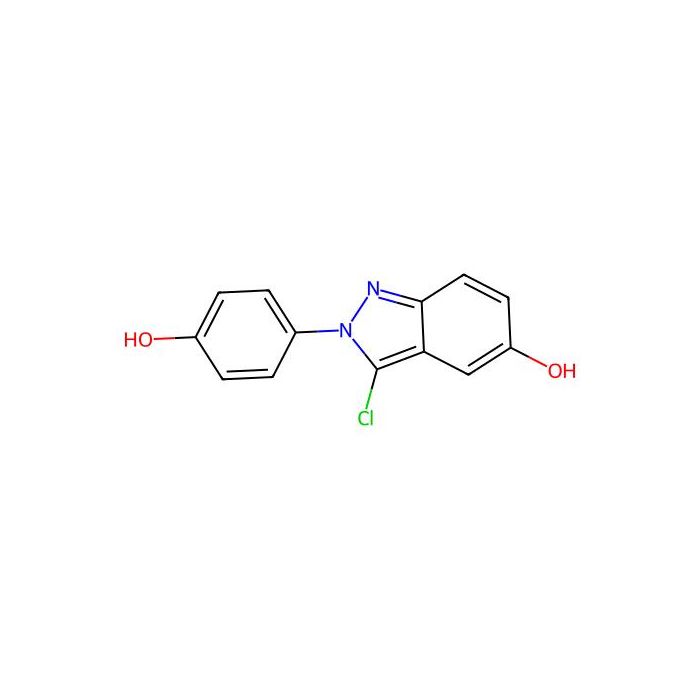 3-chloro-2-(4-hydroxyphenyl)-2H-indazol-5-ol