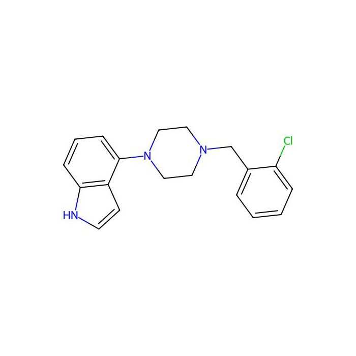 4-[4-[(2-chlorophenyl)methyl]-1-piperazinyl]-1H-indole