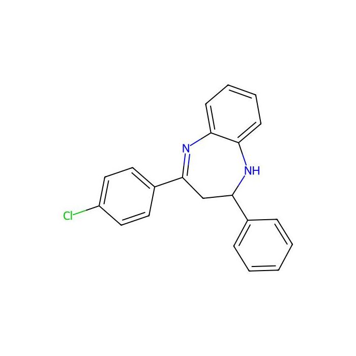 4-(4-chlorophenyl)-2-phenyl-2,3-dihydro-1H-1,5-benzodiazepine