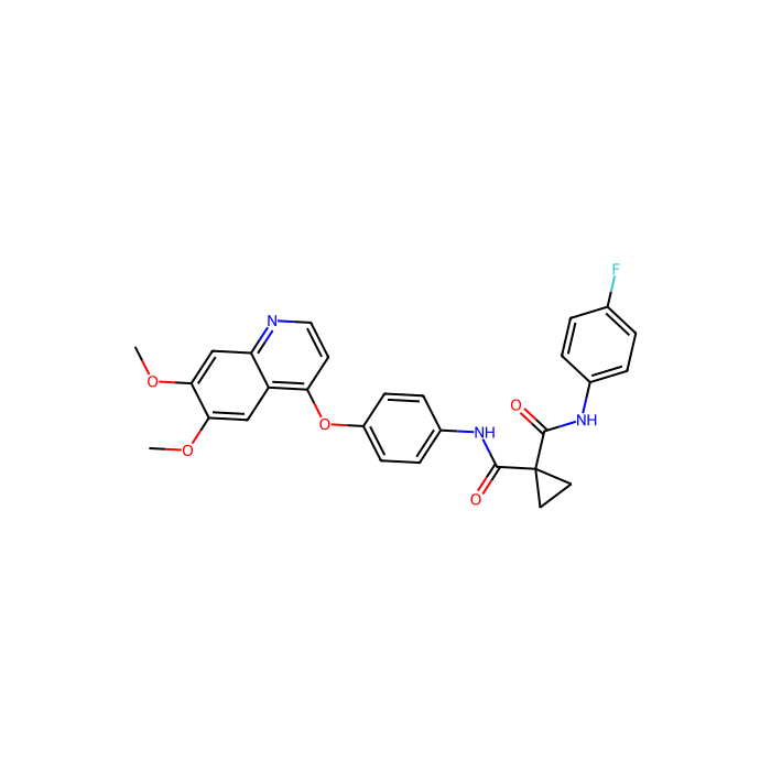 卡博替尼 (XL184, BMS-907351), 激酶插入域受体抑制剂；MET 原癌基因抑制剂；受体酪氨酸激酶；ret 原癌基因抑制剂