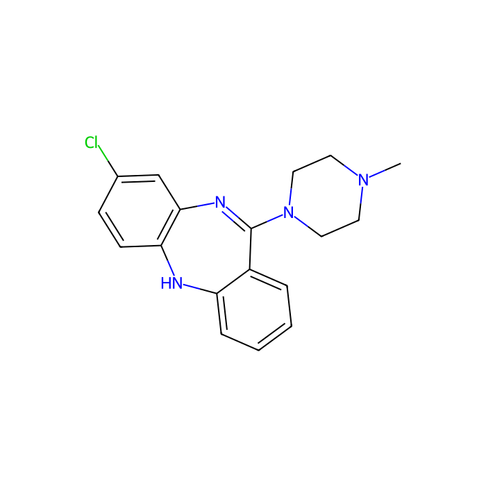 氯氮平, 多巴胺 D2 受体拮抗剂