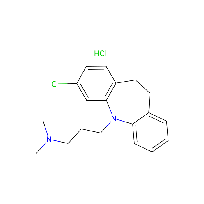 氯丙咪嗪盐酸盐, 羟色胺转运体抑制剂