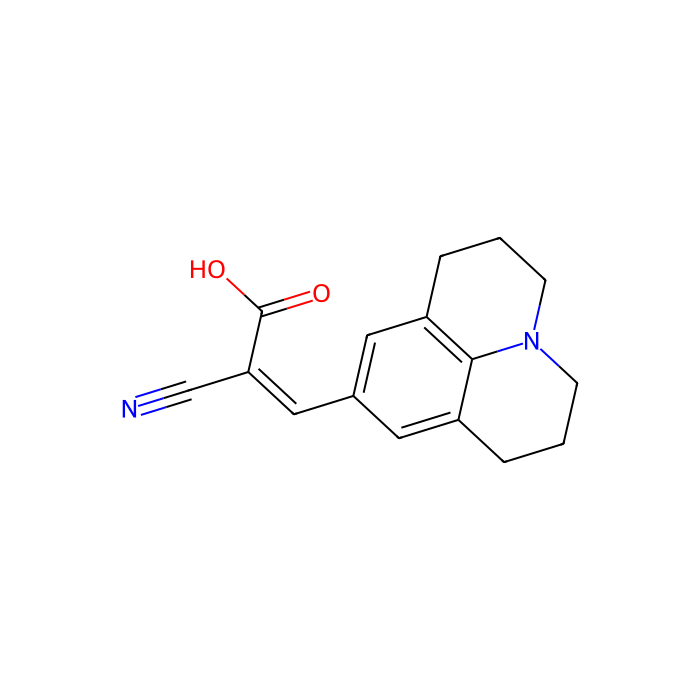 9-(2-羧基-2-氰基乙烯基)久洛啶