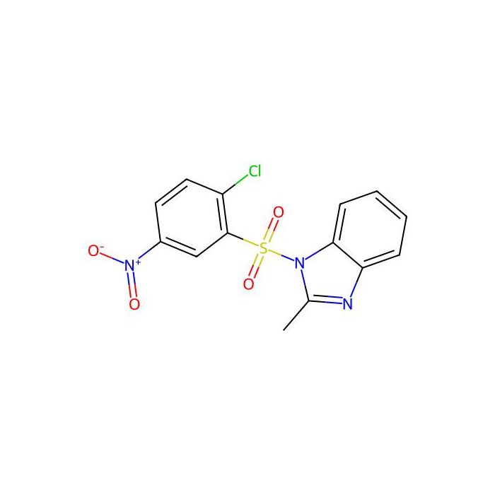 1-(2-Chloro-5-nitrophenyl)sulfonyl-2-methylbenzimidazole