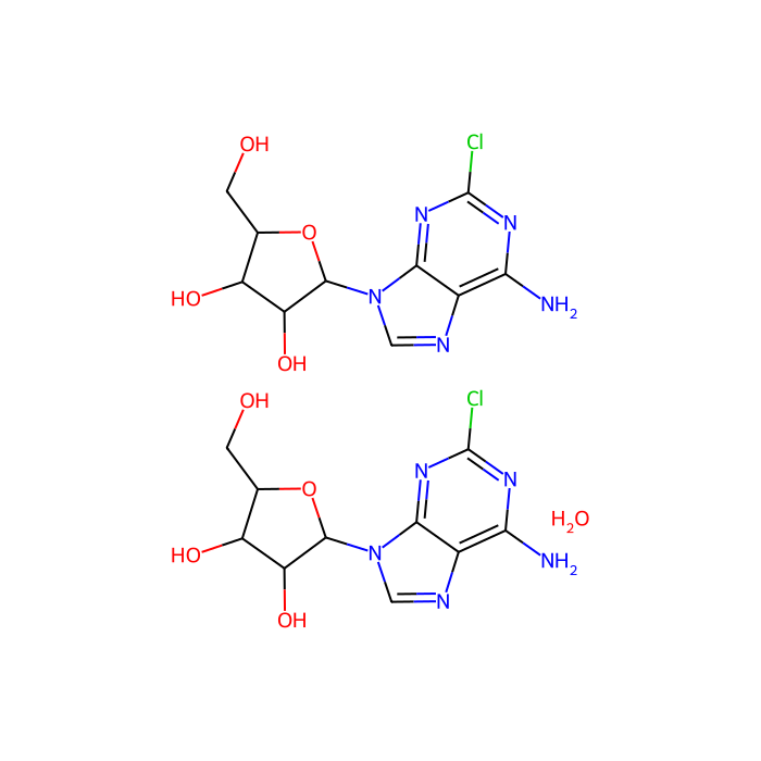 2-氯腺苷半水合物