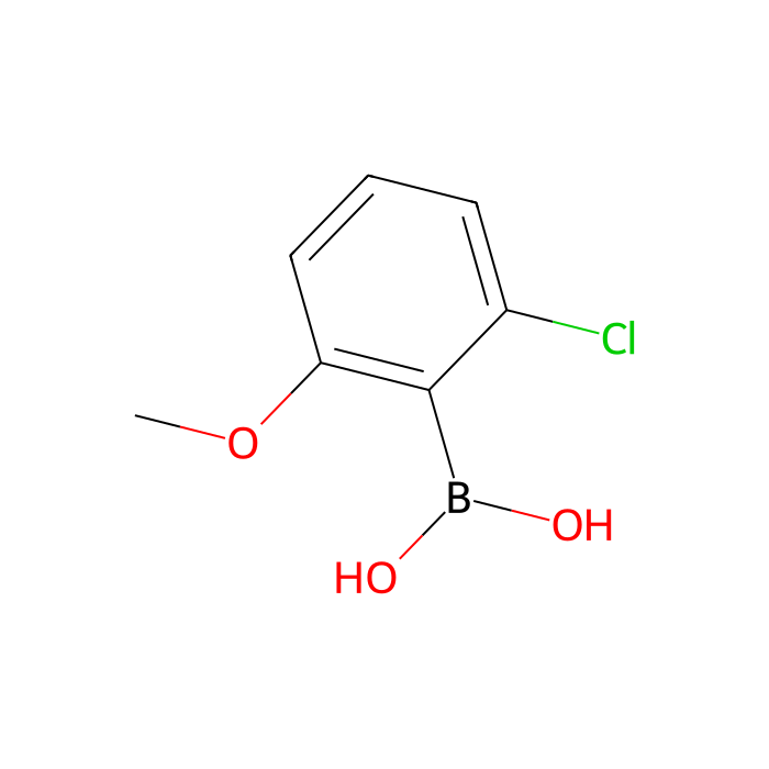 2-氯-6-甲氧基苯硼酸(含有数量不等的酸酐)