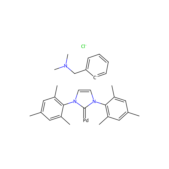 [(1,3-二均三甲苯基咪唑-2-亚基)(N,N-二甲基苄胺)氯化钯(II)]