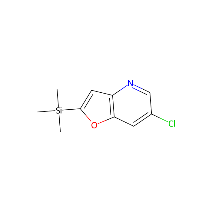 6-氯-2-(三甲基甲硅烷基)呋喃[3,2-b] 吡啶