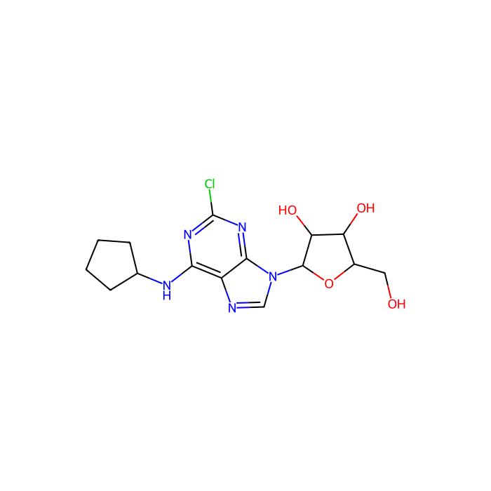 2-氯-N 6 -环戊基腺苷, A 1 受体激动剂；A 2A 受体激动剂；A 2B 受体激动剂；A 3 受体激动剂