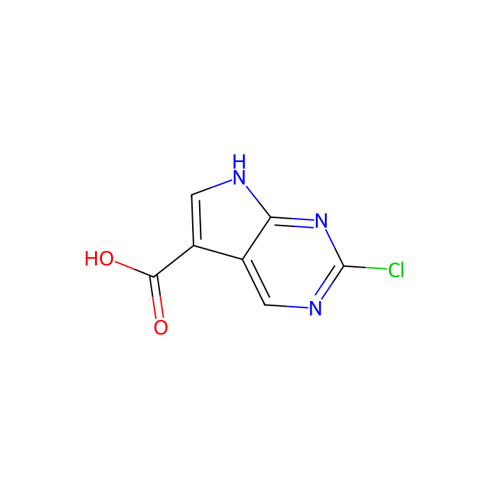 2-氯-7H-吡咯并[2,3-d]嘧啶-5-羧酸