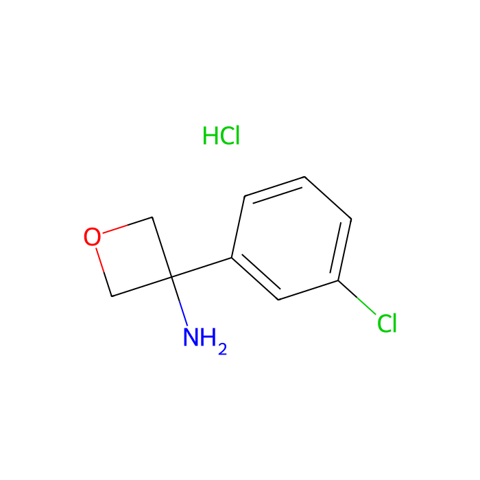 3-(3-氯苯基)氧杂-3-胺盐酸盐