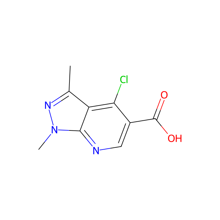 4-氯-1,3-二甲基-1H-吡唑并[3,4-b]吡啶-5-羧酸